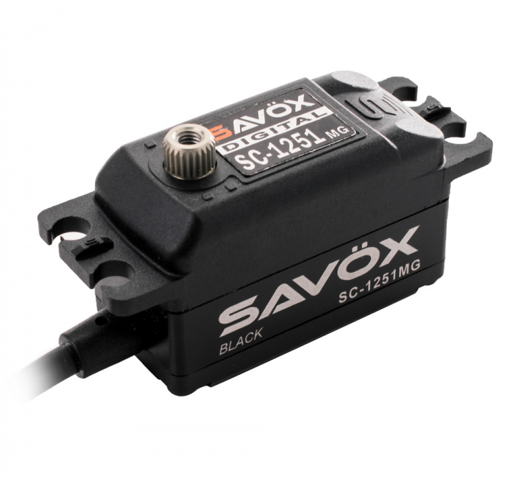 Savöx SC-1251MG Servo 9Kg 0,09s Coreless Black Edition Lågt - 2