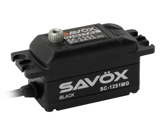 Savöx SC-1251MG Servo 9Kg 0,09s Coreless Black Edition Lågt