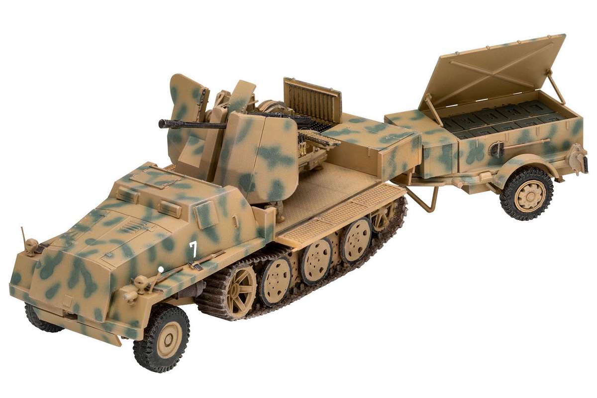 Revell 3293 sWs with 3.7cm Flak 43 & Ammunition Trailer