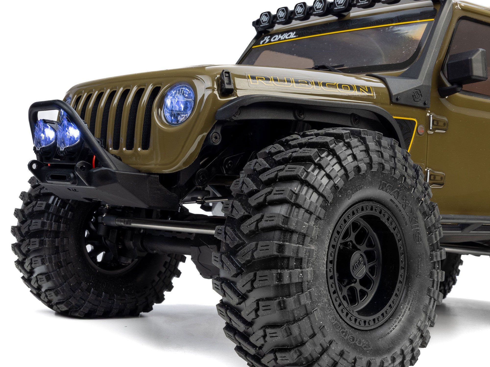 Axial AXI-2443T1 1/10 SCX10 III Motobilt Waypoint Jeep JT Gladiator 4X4 RTR Brushed Rock Crawler, Grön - 4