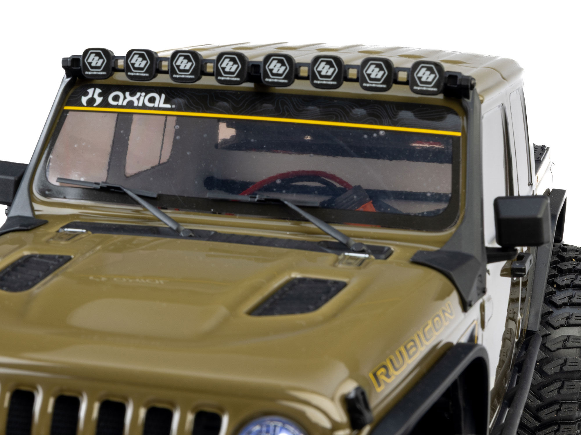 Axial AXI-2443T1 1/10 SCX10 III Motobilt Waypoint Jeep JT Gladiator 4X4 RTR Brushed Rock Crawler, Grön - 37