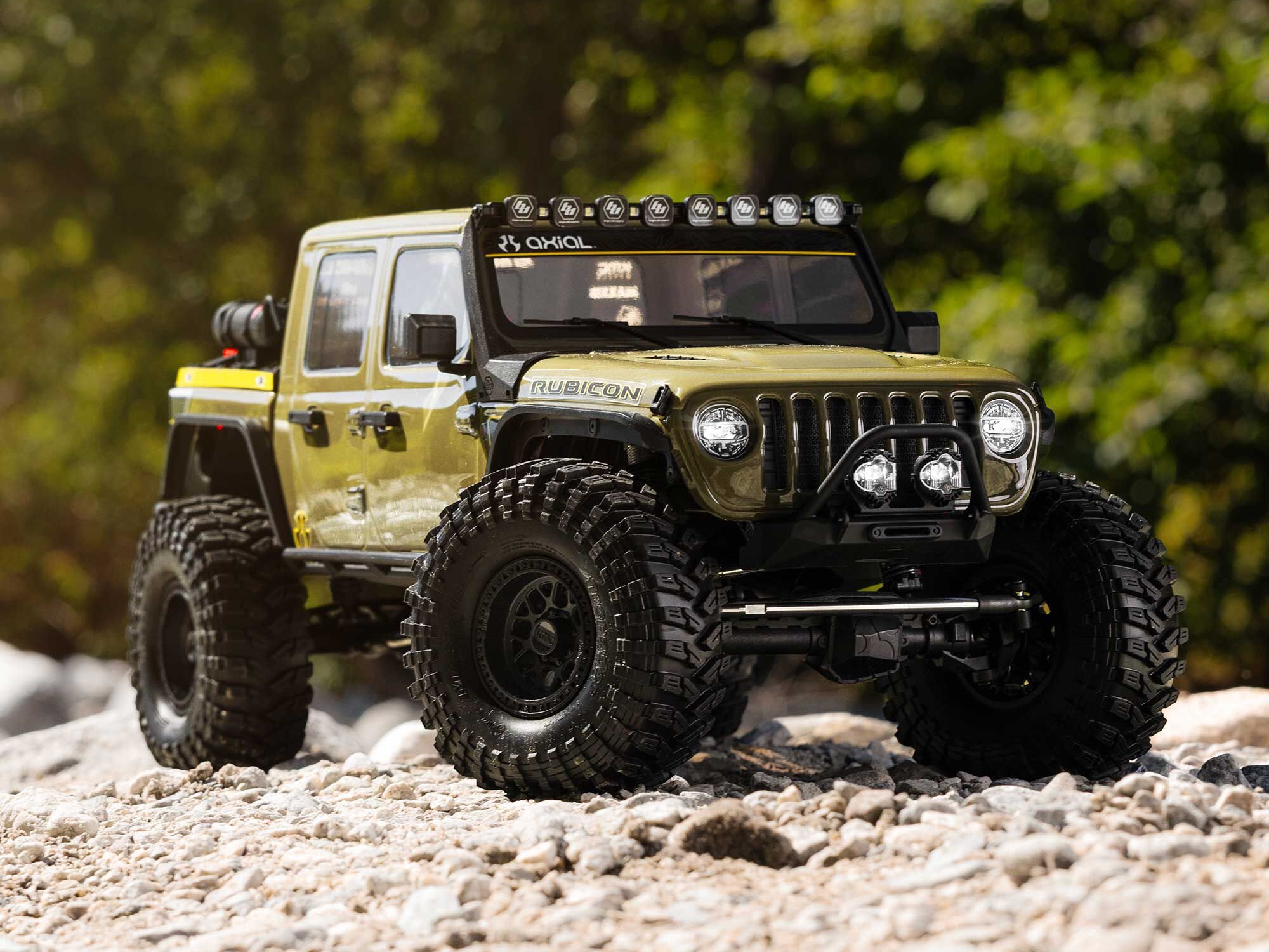 Axial AXI-2443T1 1/10 SCX10 III Motobilt Waypoint Jeep JT Gladiator 4X4 RTR Brushed Rock Crawler, Grön - 6