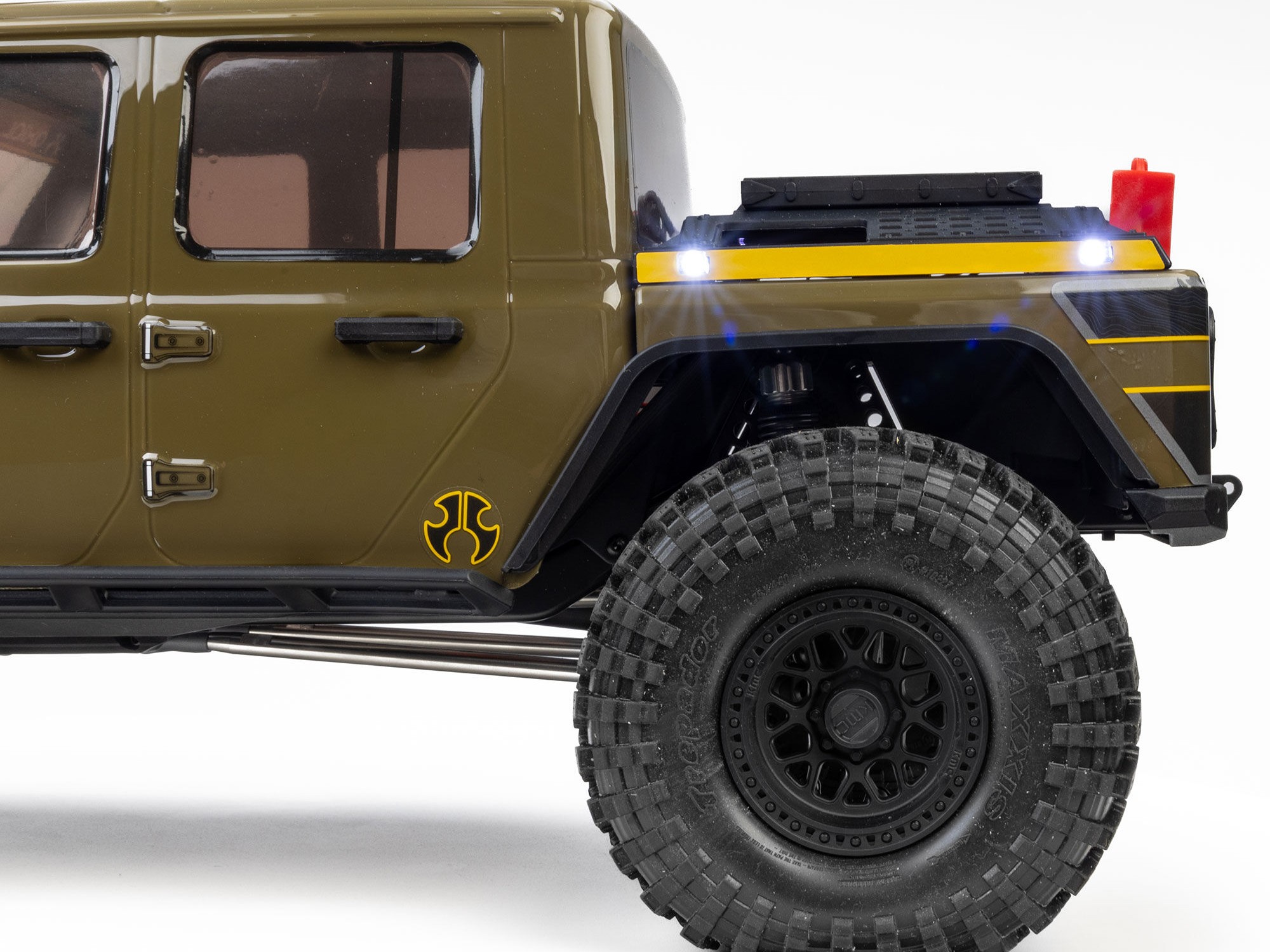 Axial AXI-2443T1 1/10 SCX10 III Motobilt Waypoint Jeep JT Gladiator 4X4 RTR Brushed Rock Crawler, Grön - 31