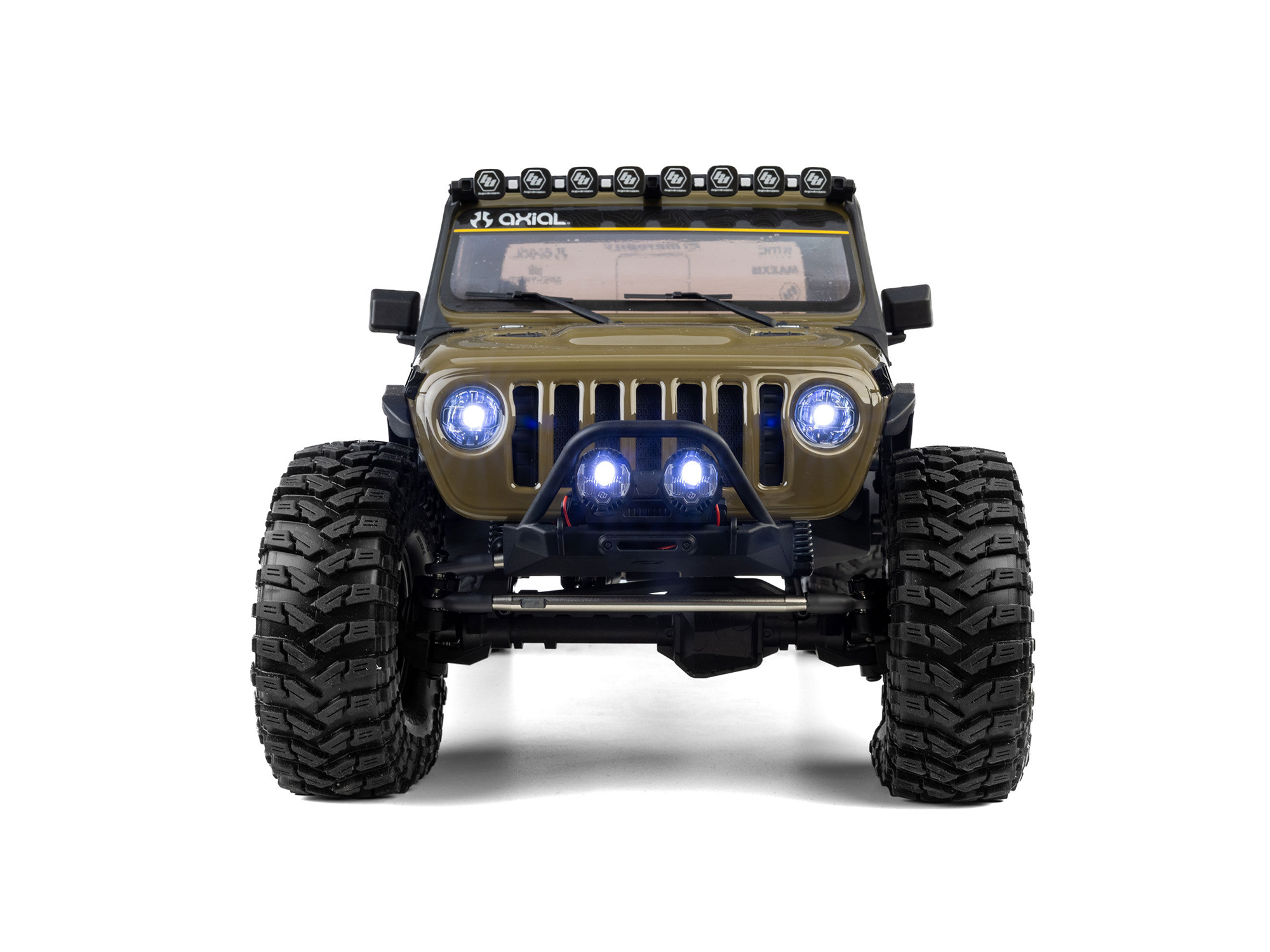 Axial AXI-2443T1 1/10 SCX10 III Motobilt Waypoint Jeep JT Gladiator 4X4 RTR Brushed Rock Crawler, Grön - 15