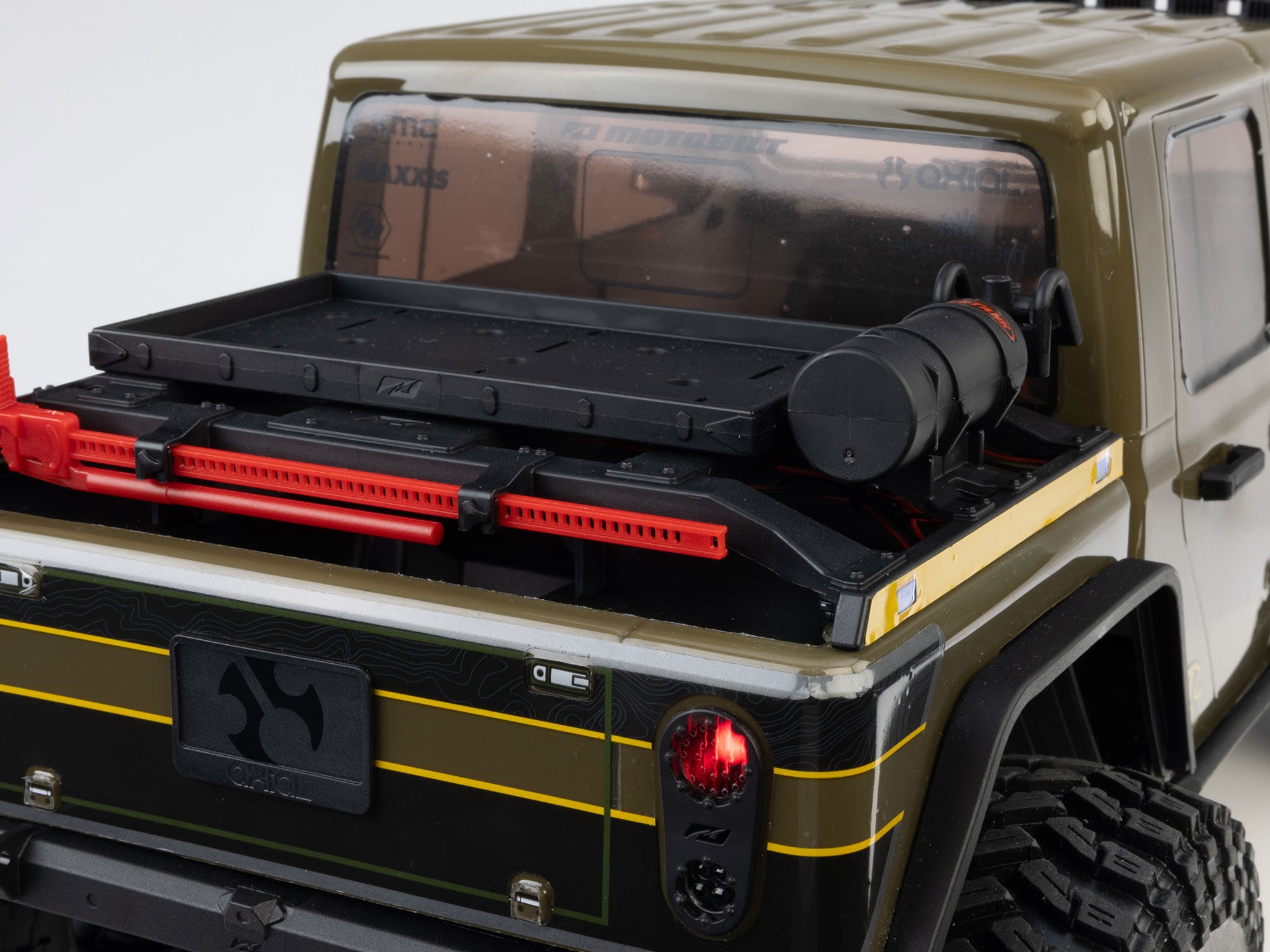 Axial AXI-2443T1 1/10 SCX10 III Motobilt Waypoint Jeep JT Gladiator 4X4 RTR Brushed Rock Crawler, Grön - 39