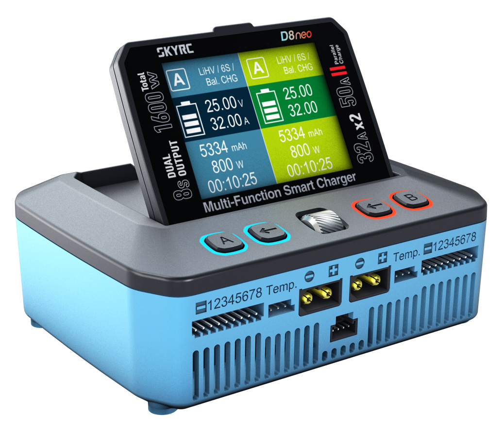 Sky RC SK-100230-01 D8neo Smart Balance Dual Charger 1600W