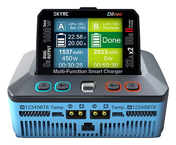 Sky RC SK-100230-01 D8neo Smart Balance Dual Charger 1600W