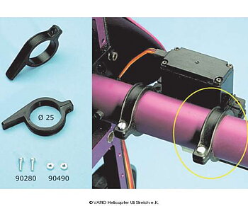 8/5 Tail rotor servo holder 25mm