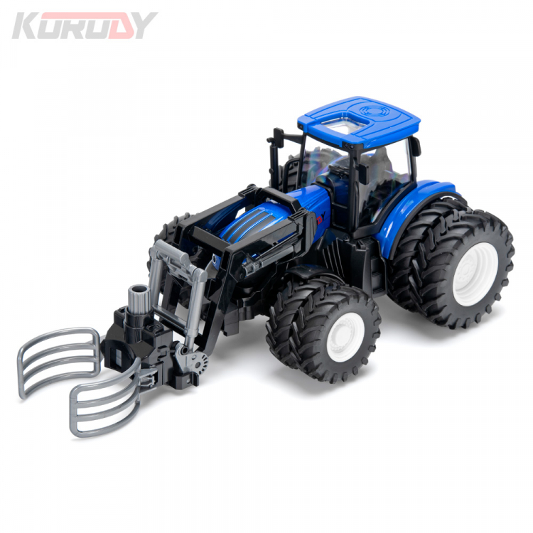 Dual wheel tractor with bale grab RC RTR 1:24