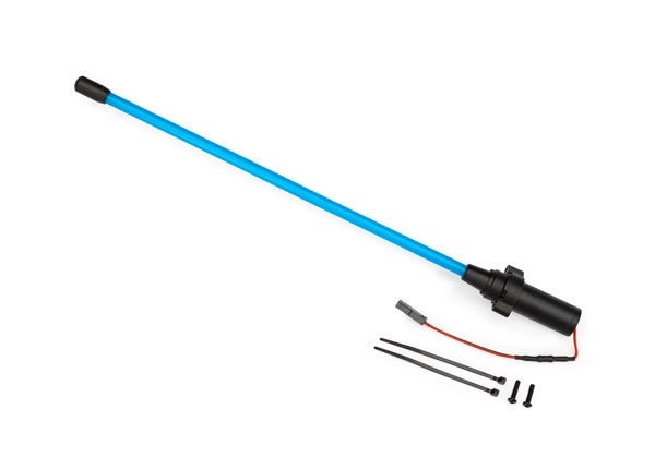 Traxxas 10992-BLUE Whip Antenna LED Blue Funco Sand Car