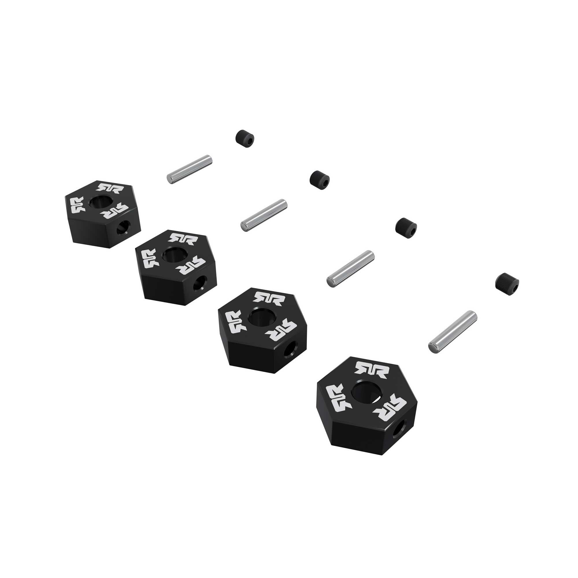 Arrma ARA-3276 12mm Metal Wheel Hex Set (4) Black