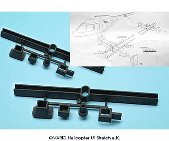 17/40 Tail rotor pushrod guide