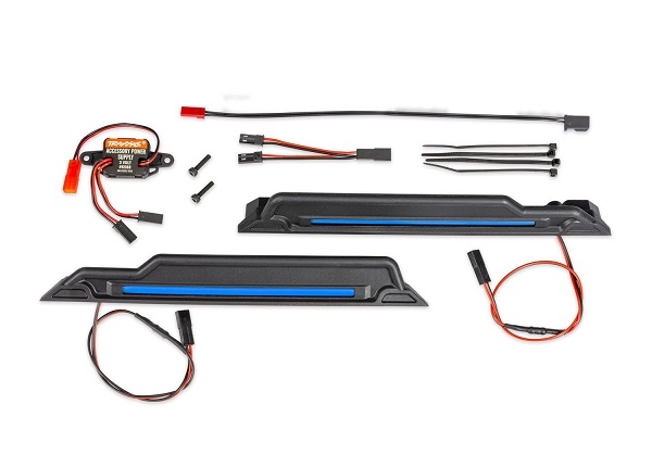 Traxxas 10998-BLUE LED Ljus Chassie Blå Komplett X-Maxx, XRT, Funco