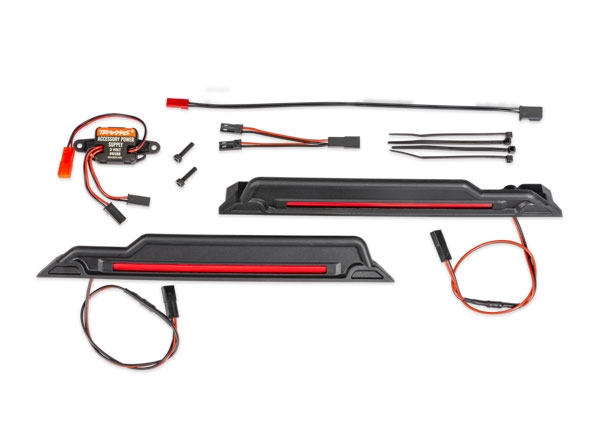 Traxxas 10998-RED LED Ljus Chassie Röd Komplett X-Maxx, XRT, Funco