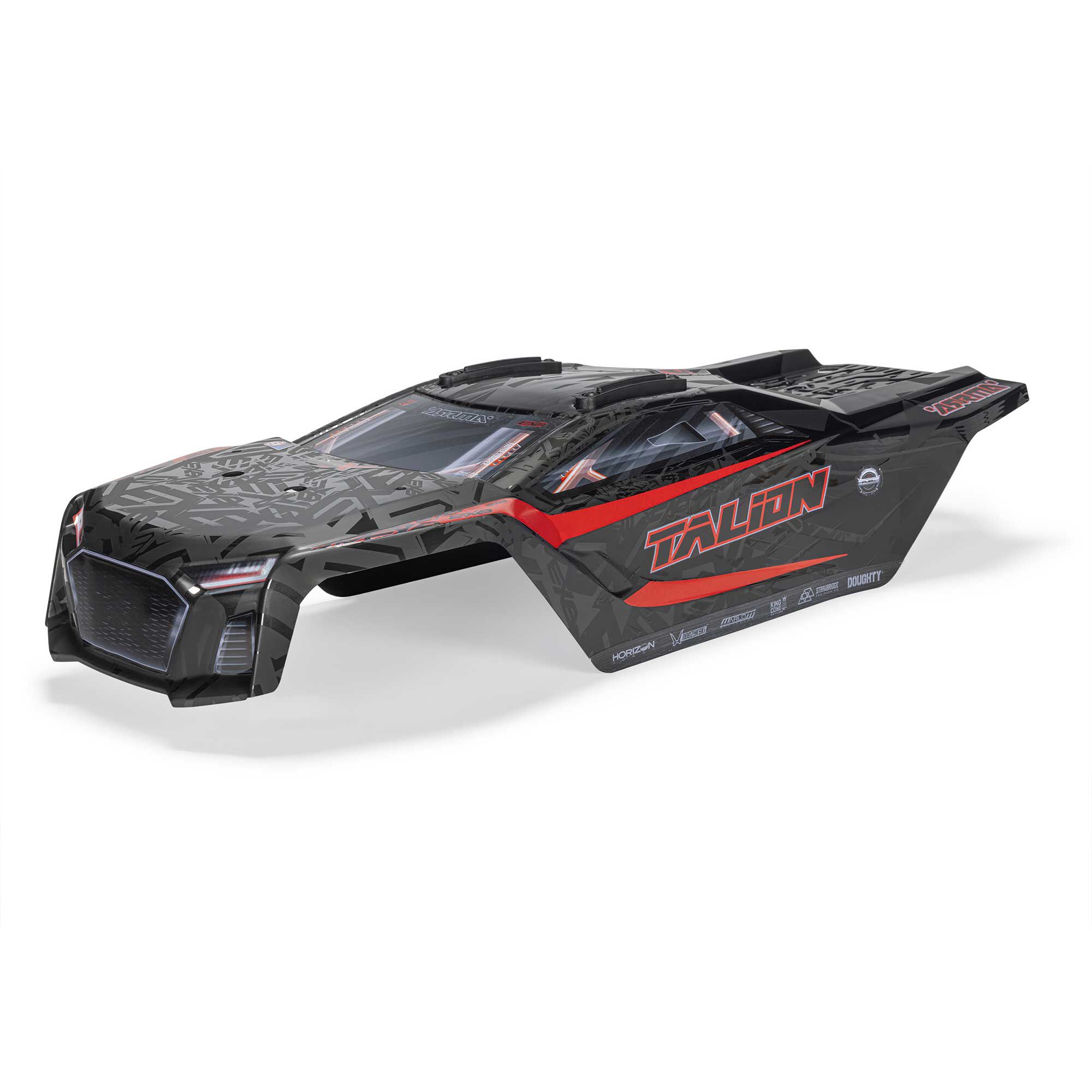 Arrma ARA-3406 TALION 6S EXB BLX Painted Decaled Trimmed Body Black