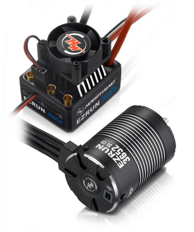 HOBBYWING EZRUN 3652SL & MAX10 セット hobbywing-ezrun-max10-g2-80a-