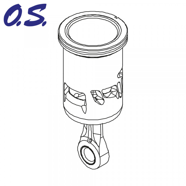 O.S.Engine 2AY03010 Kolv, Foder & Vevstake SPEED R2103