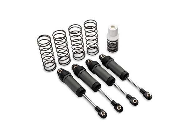 Traxxas 3760-GRAY Ultra Shocks Complete Long Grey (4)
