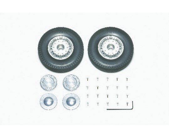 TAMIYA 56512 Twin-Spoke Front Alu. Wheels 2pcs