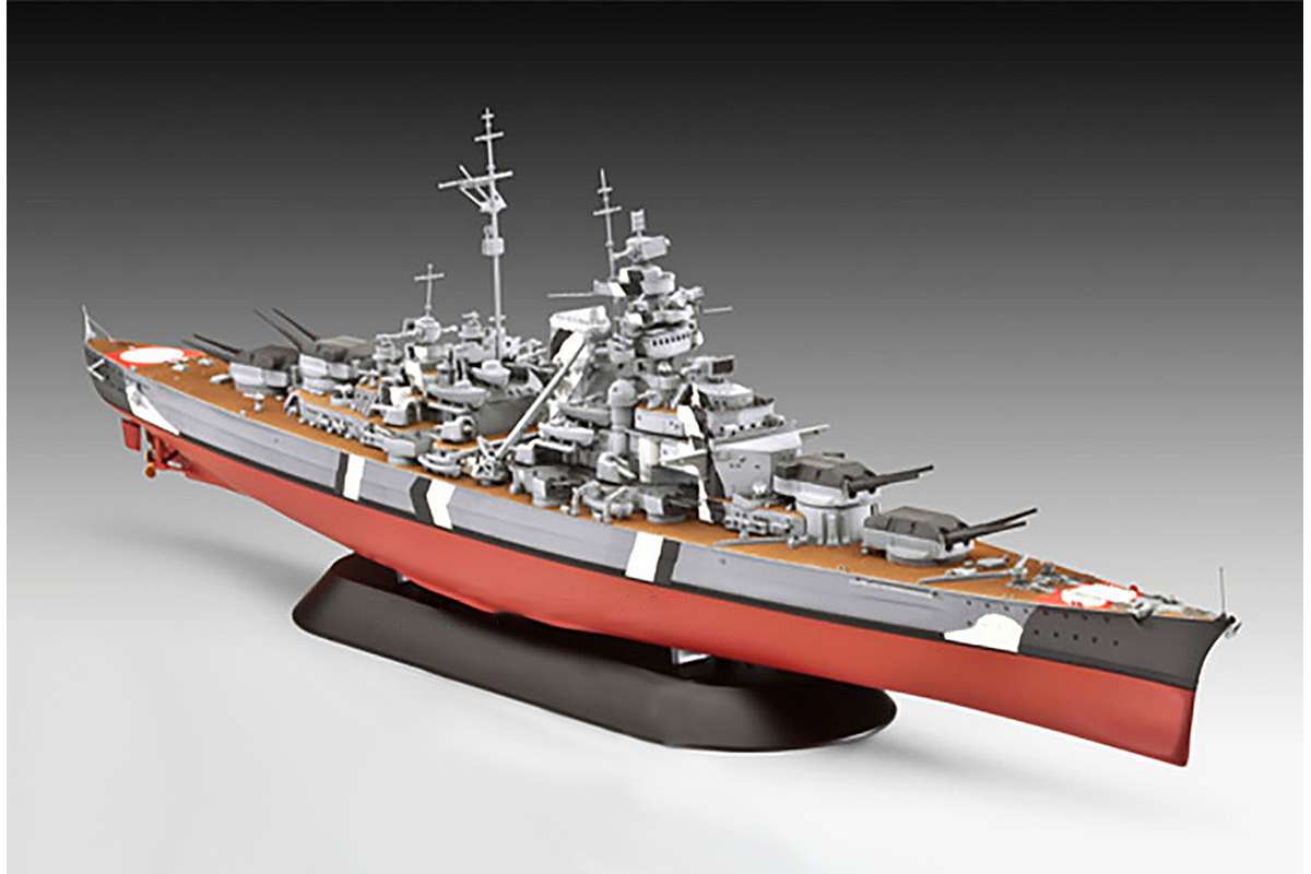 Revell 5637 Gift Set The Legendary Bismarck 1:700 + 1:1200
