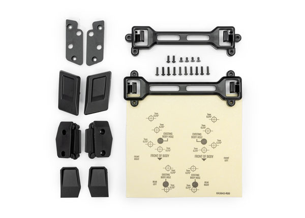 Traxxas 6934 Ombyggnadskit Clipless Kaross Slash