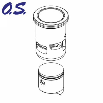 O.S.Engine 2BP03000 Kolv & Foder SPEED B2103-R