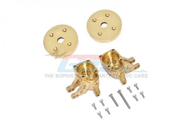 GPM Axial SCX10 III Brass Front Knuckle Arms Heavy Edition - 14Pcs Set