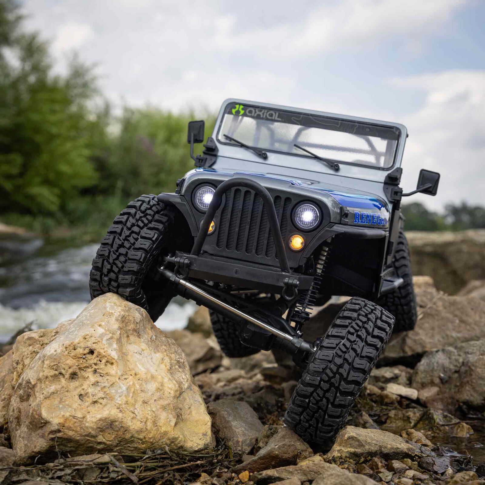 Axial 1/10 SCX10 III Jeep CJ-7 4WD Brushed RTR, Grå - 23