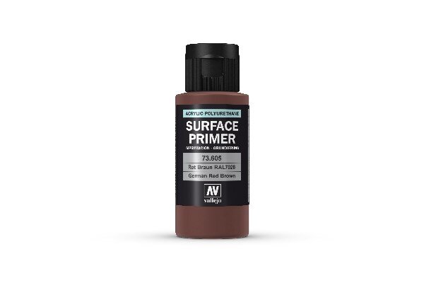 VALLEJO 73605 Primer acrylic-polyurethane 60ml. rød/brun