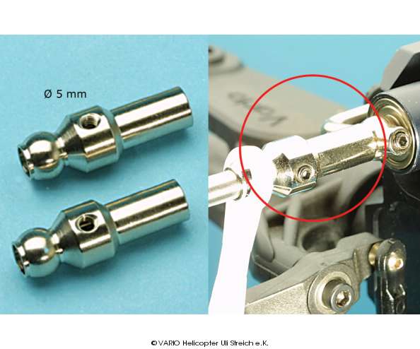 86/10 Ball collet 5mm chrome plated