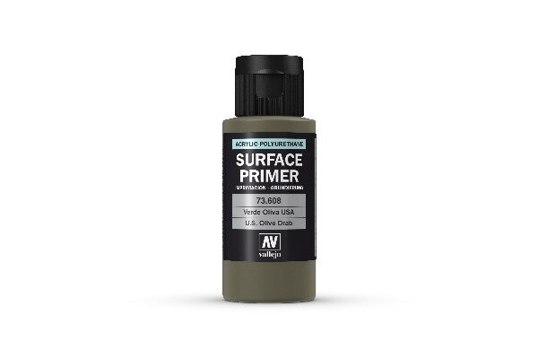 VALLEJO 73608 Primer acrylic-polyurethane 60ml. oliven