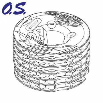 O.S.Engine 2C604000 Kyltopp SPEED R2104