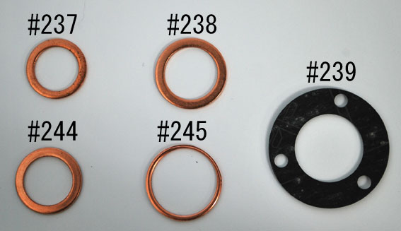 Värmetålig packning för #643, #644, #726, #822 & #823 - 2