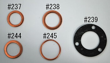 Värmetålig packning för #643, #644, #726, #822 & #823