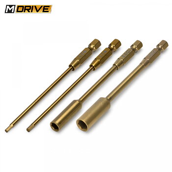 M-Drive 10200 Power Tool Bits Set Insex 2+2.5 & Mutter 5.5+7mm