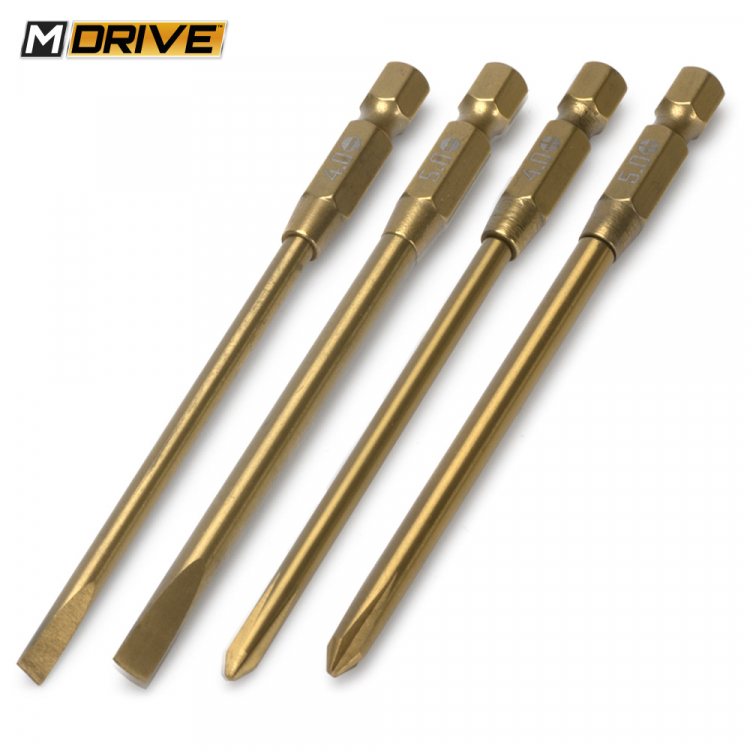 Power Tool Bits Flat & Cross Set  Cross - 4 & 5mm - 3