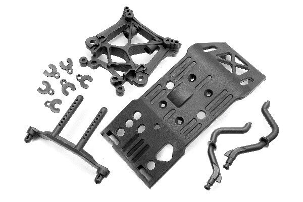 HPI HP85234 Skid Plate/Body Mount/Shock Tower Set