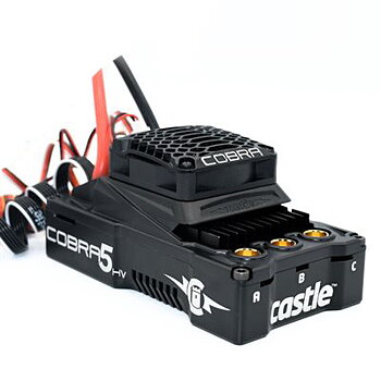 Castle Creations 010-0178-00 Cobra 5 HV 12S ESC 20A Peak BEC 1/4-1/5
