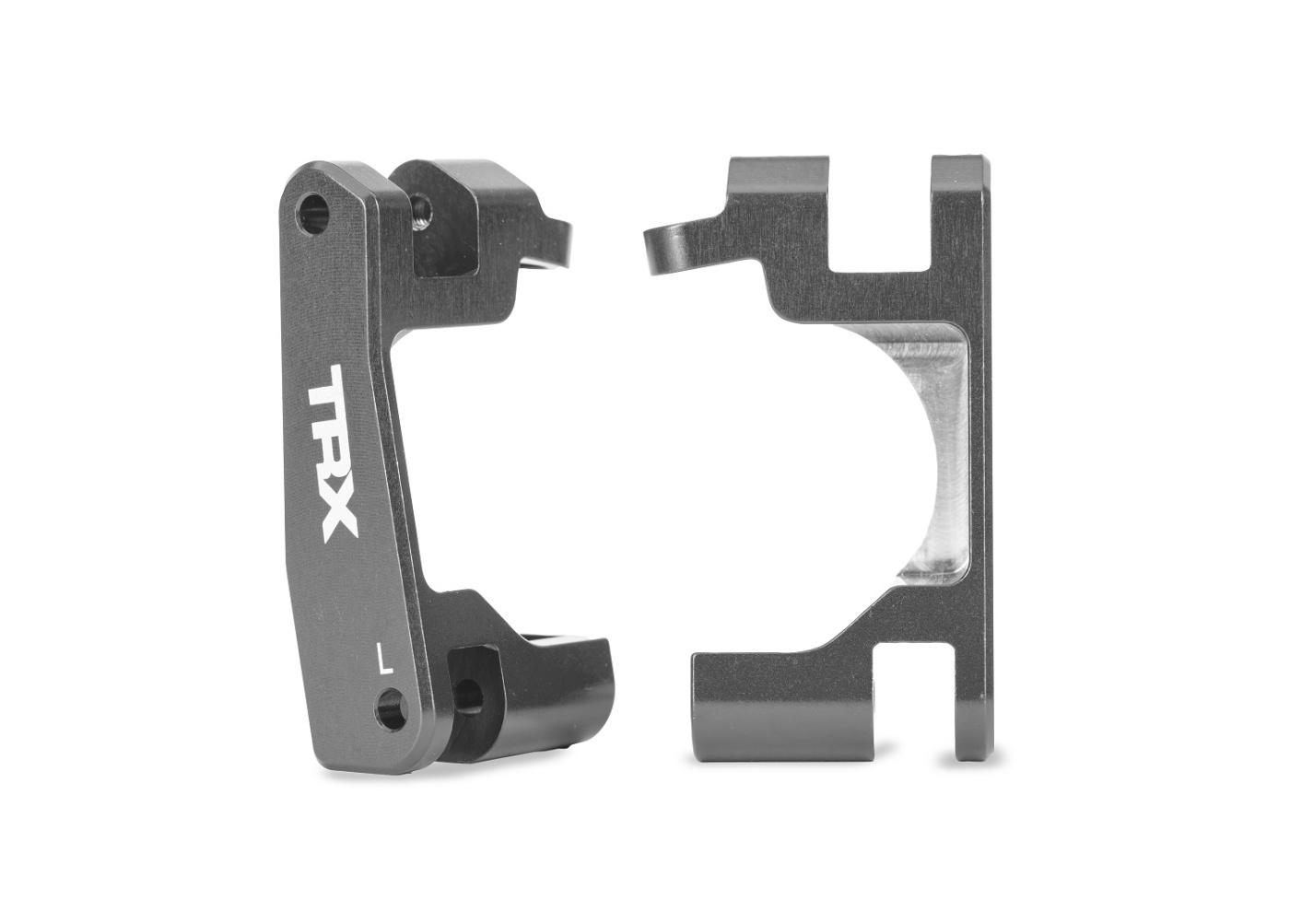 Traxxas 9063-GRAY Casterblock Alu Grå (Par) Raptor R Ultimate, (Uppgradering #9080)