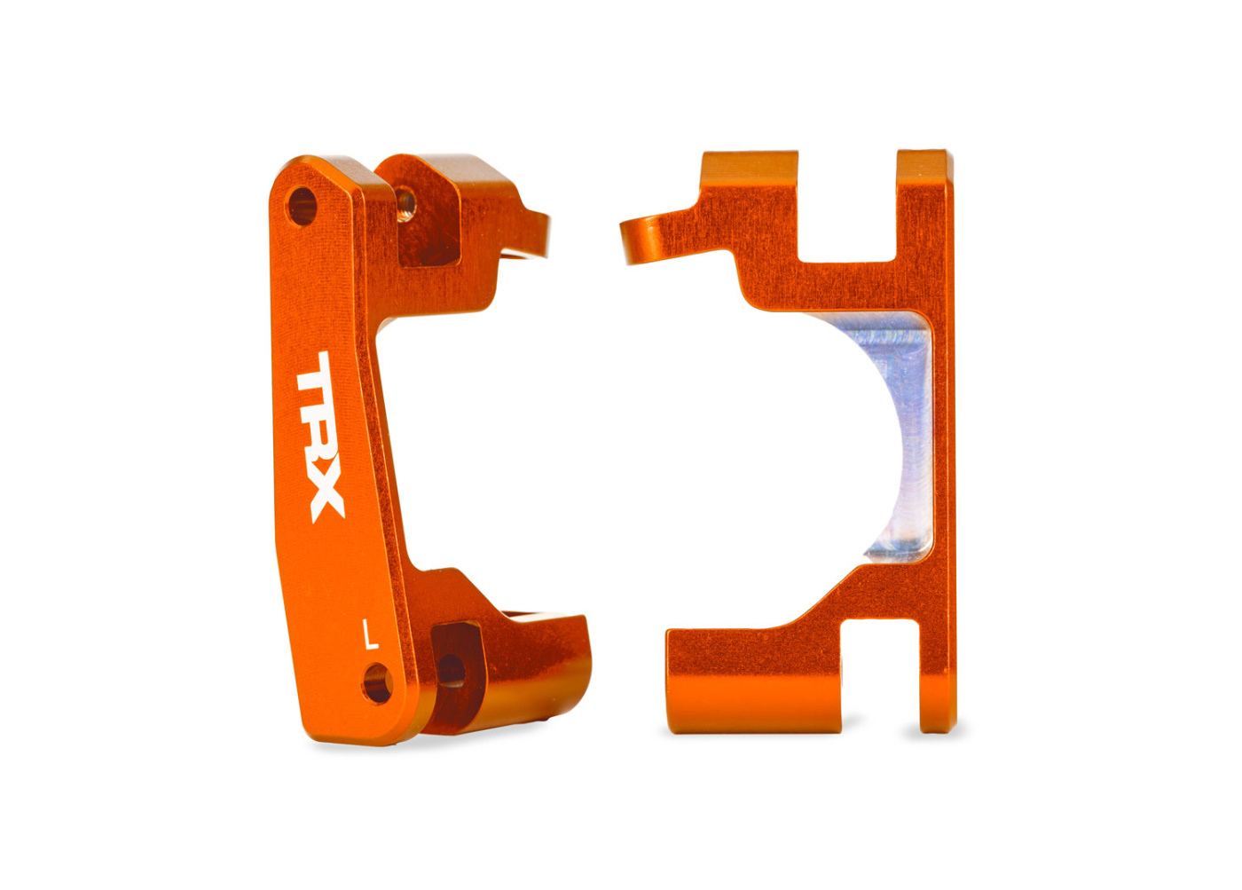Traxxas 9063-ORNG Casterblock Alu Orange (Par) Raptor R Ultimate, (Uppgradering #9080)