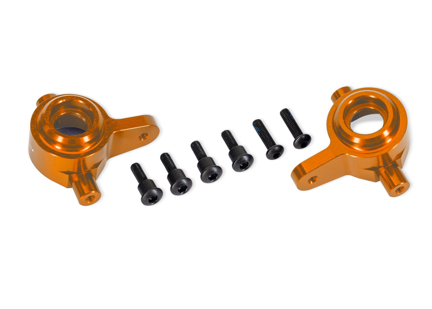 Traxxas 9064-ORNG Styrspindlar Alu Orange (Par) Raptor R Ultimate, (Uppgradering #9080)