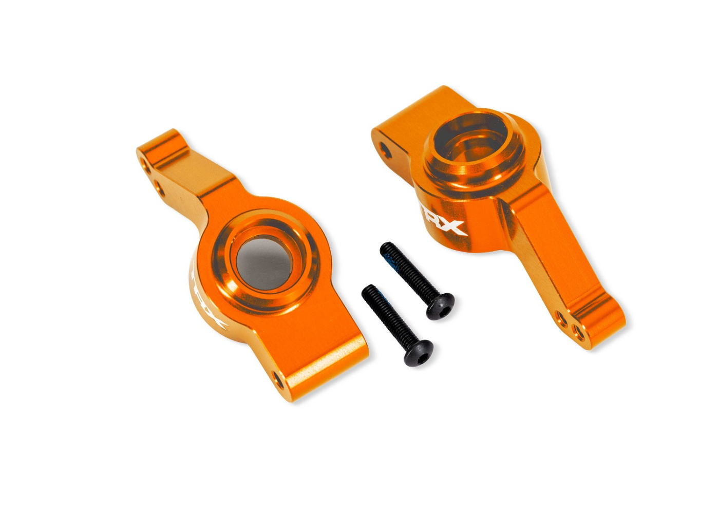 Traxxas 9065-ORNG Stub Axle Alu Orange (Pair) Raptor R Ultimate, (Upgrade #9080)