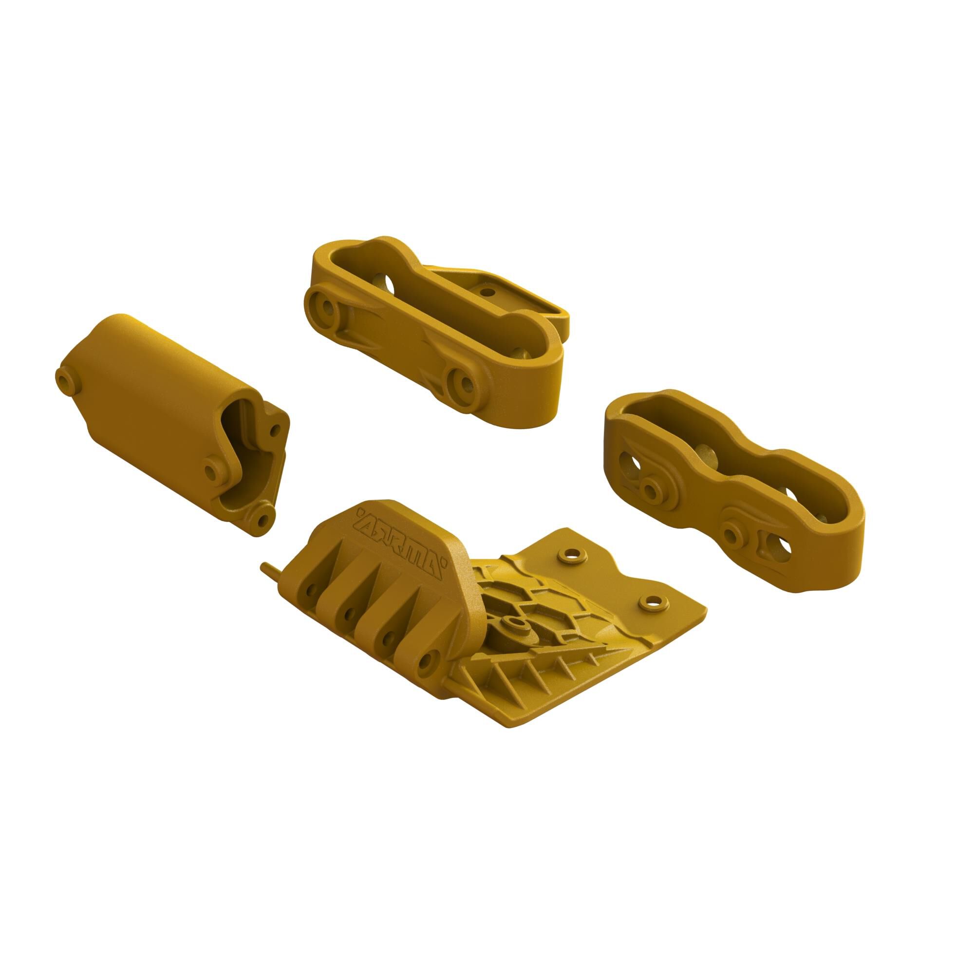 Arrma ARA320795 Lower Skid And Bumper Mount Set Orange