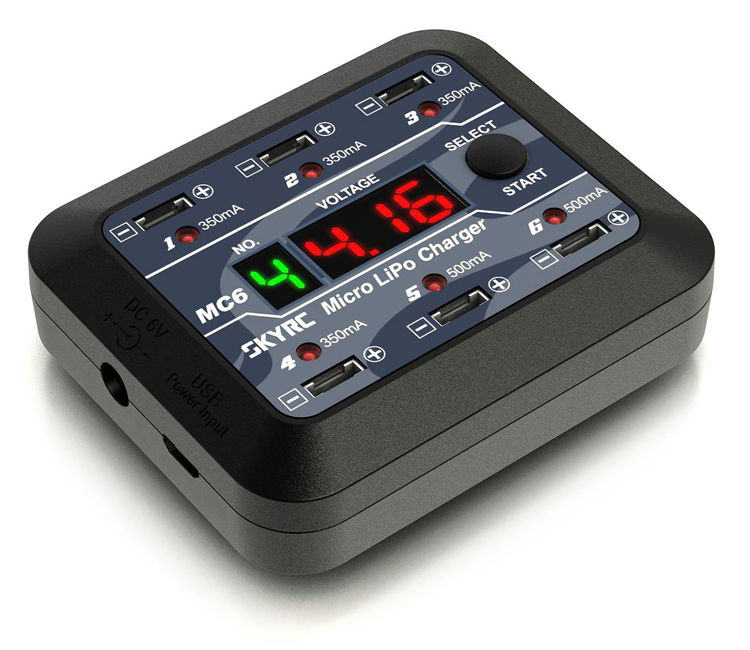 SkyRC MC6 Laddare 6x1S Li-Po 12VDC