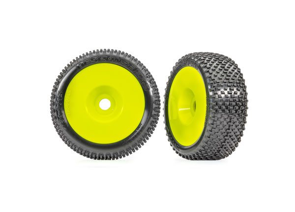 Traxxas 9074-YLW Däck & Fälg Respons Pro/ Disk Gul 3.0" (2)