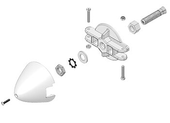 Multiplex Driver, blade support and spinner EasyStar II