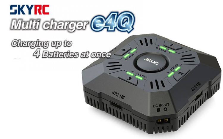 SkyRC E4Q Li-Po Quad laddare DC - 2