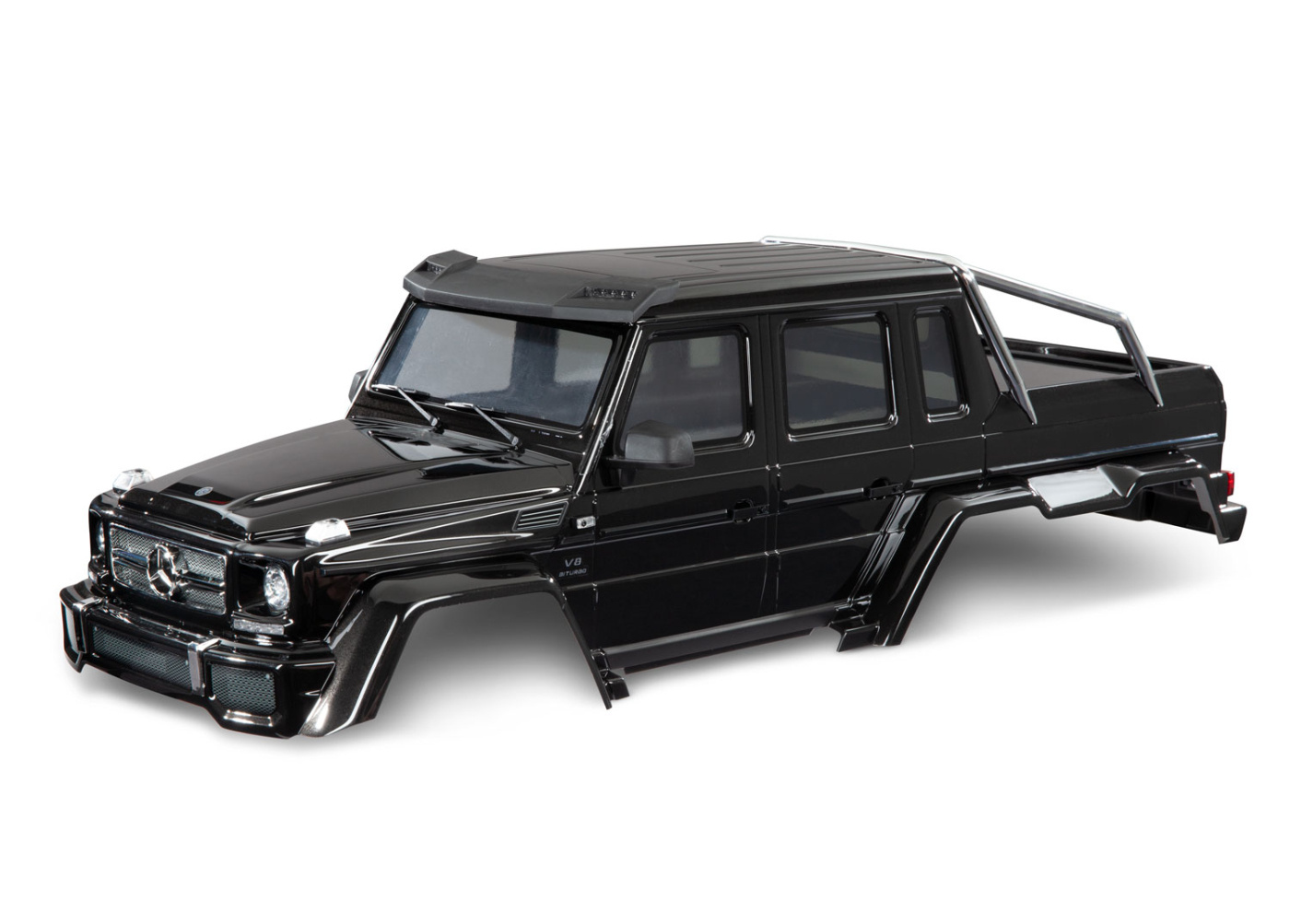 Traxxas 9129-BLK Kaross Mercedes G 63 6x6 Clipless Svart
