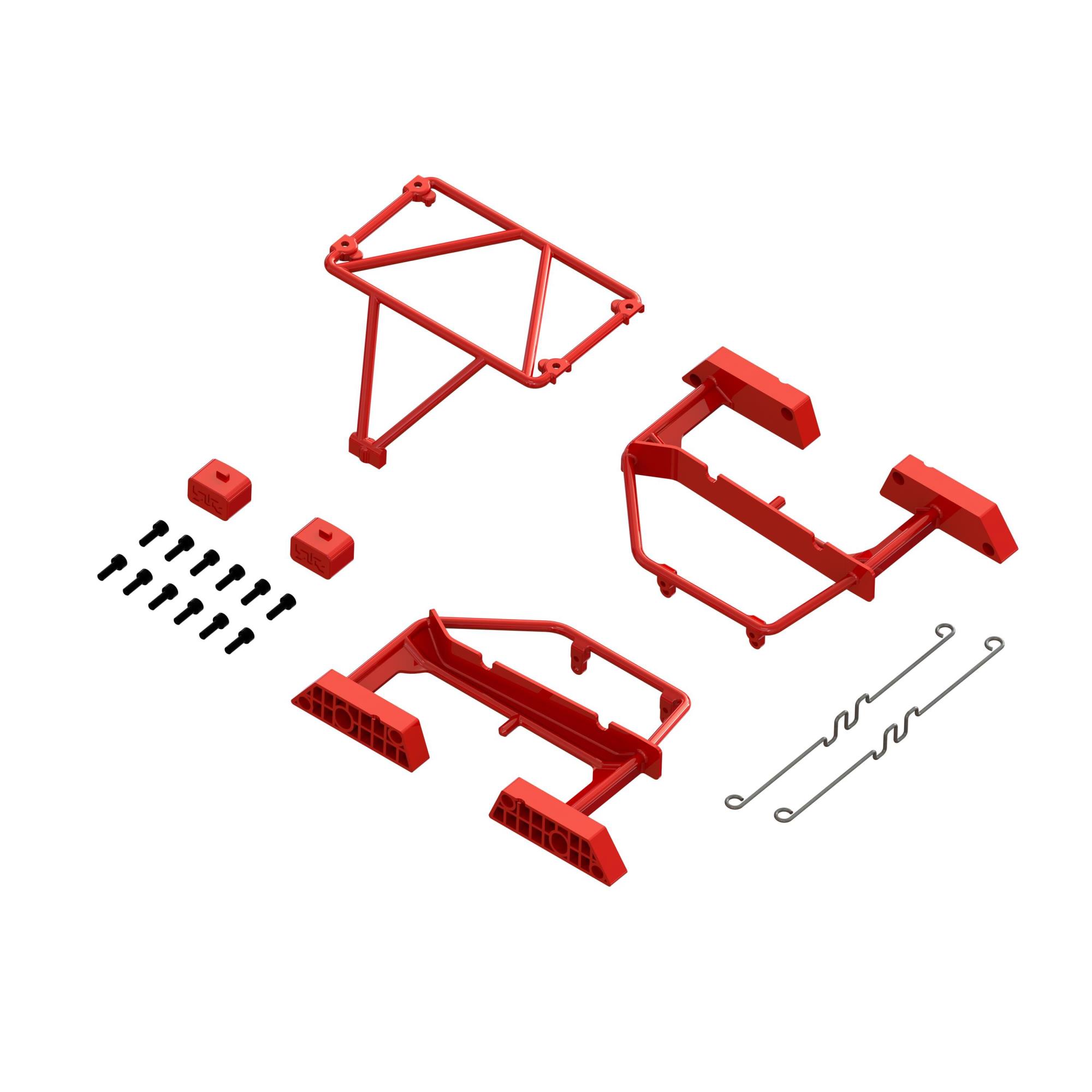 Arrma ARA320820 Desert Truck Body Roll Cage Set Red: GROM