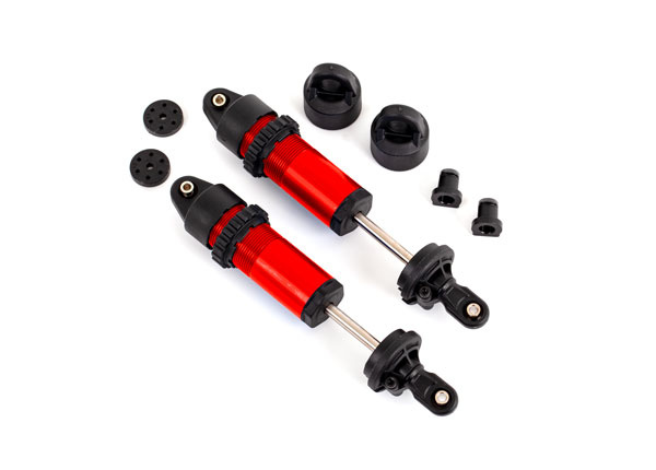 Traxxas 9660-RED Shocks GT-Maxx Red w/o Springs (2)